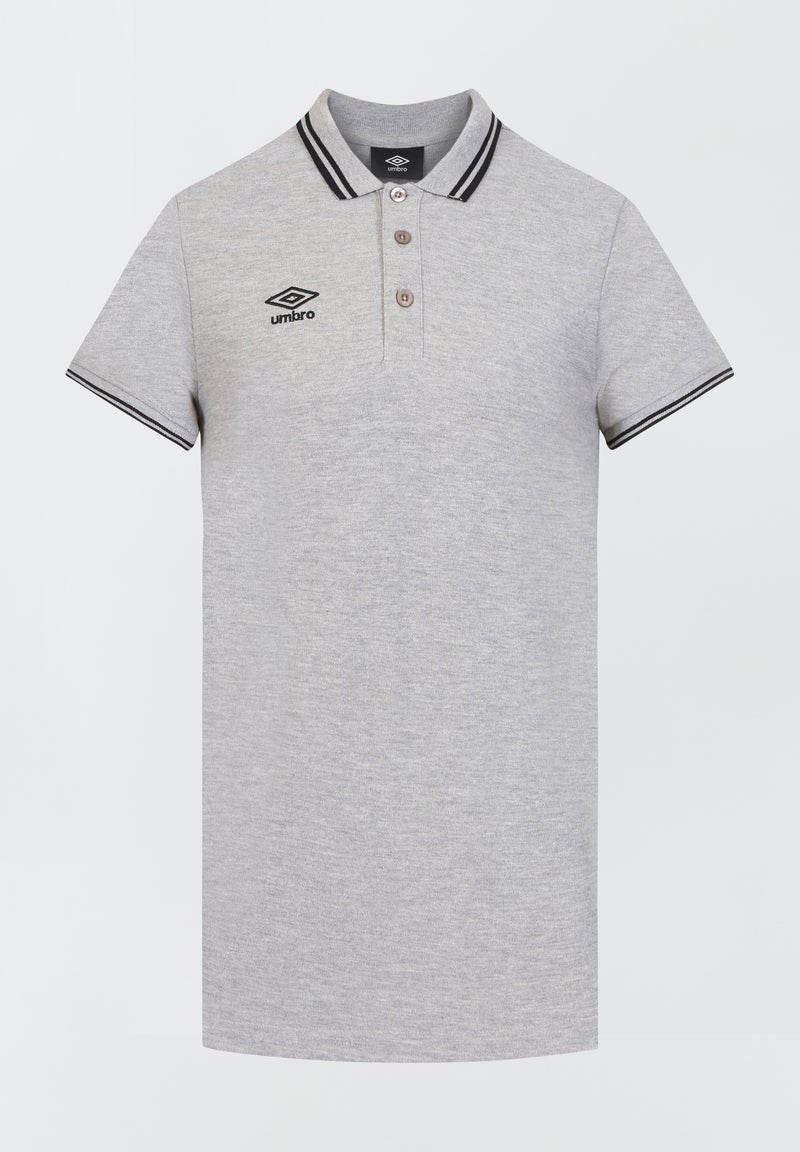 Polo 'Umbro' em piqué de algodão CINZA - Kiabi
