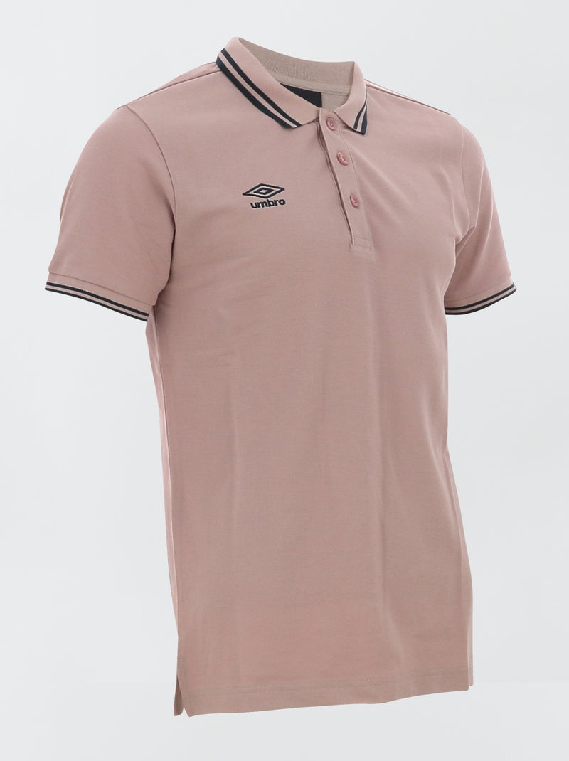 Polo 'Umbro' em piqué de algodão ROSA - Kiabi