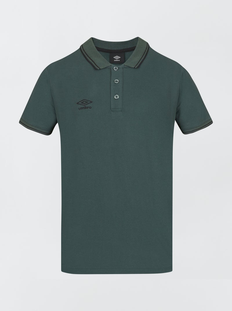 Polo 'Umbro' em piqué de algodão VERDE - Kiabi