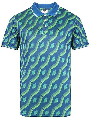 Polo Umbro Regale Azul/Verde para Homem