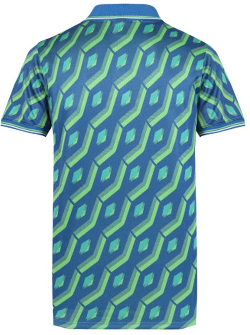 Polo Umbro Regale Azul/Verde para Homem Verde - Kiabi