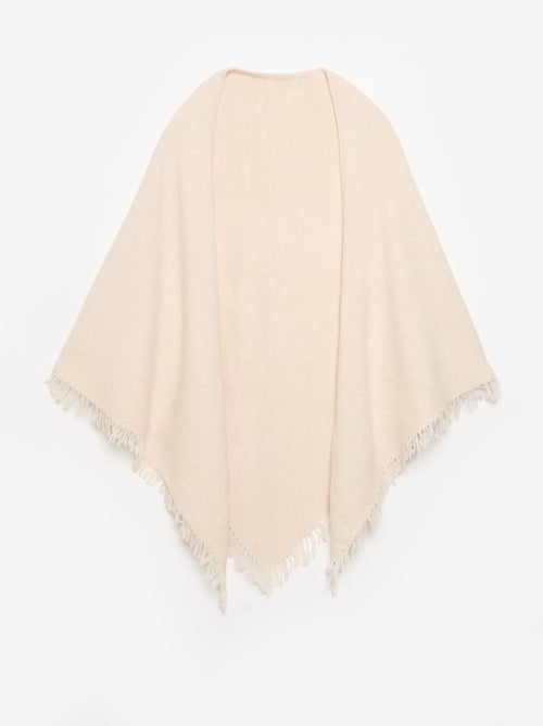 Poncho aberto liso - Kiabi