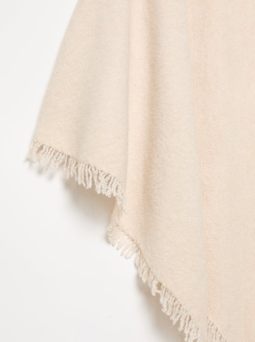 Poncho aberto liso - Kiabi