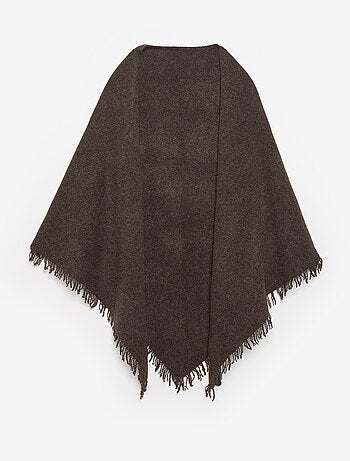 Poncho aberto liso