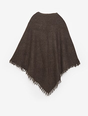 Poncho aberto liso