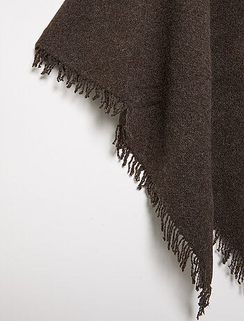 Poncho aberto liso
