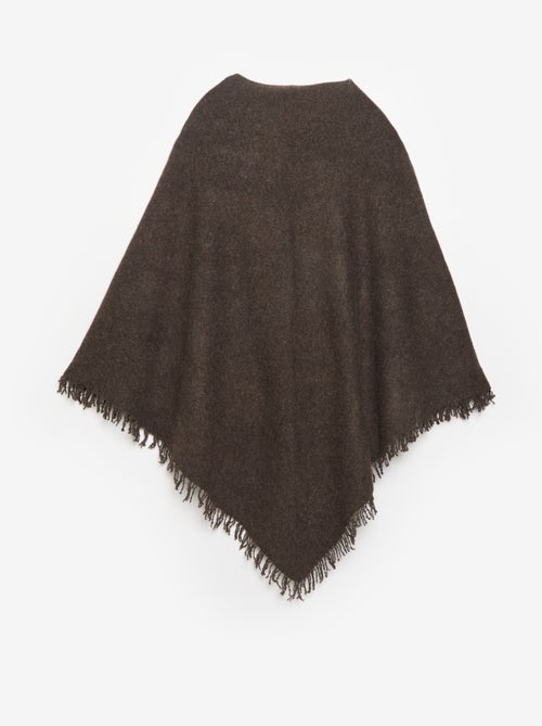 Poncho aberto liso - Kiabi