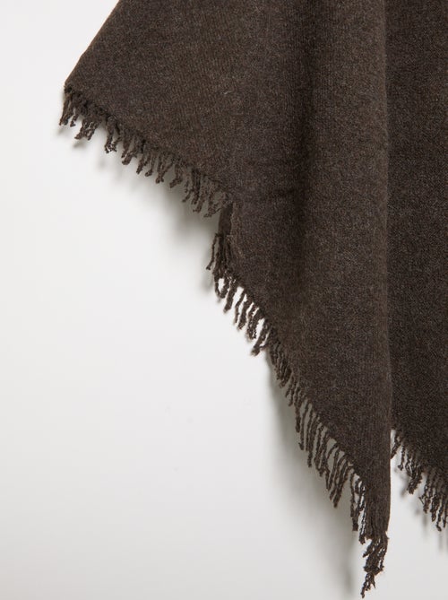 Poncho aberto liso - Kiabi