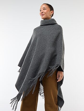 Poncho com franjas 'Vero Moda'