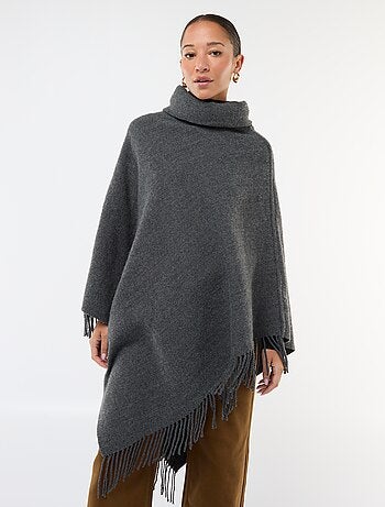 Poncho com franjas 'Vero Moda'