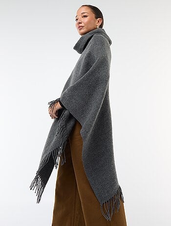 Poncho com franjas 'Vero Moda'