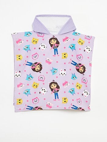 Poncho de banho 'A Casa Mágica da Gaby' em felpa