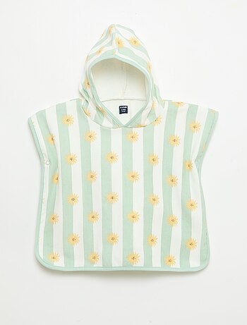 Poncho de banho com capuz