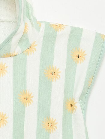 Poncho de banho com capuz