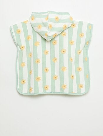 Poncho de banho com capuz