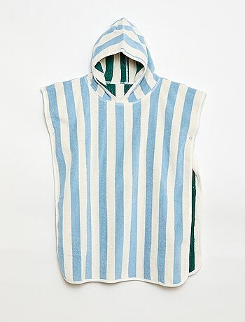 Poncho de banho de turco reversível