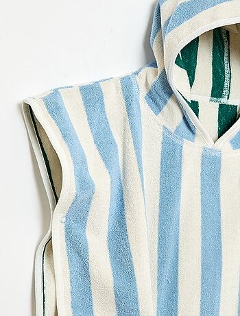 Poncho de banho de turco reversível