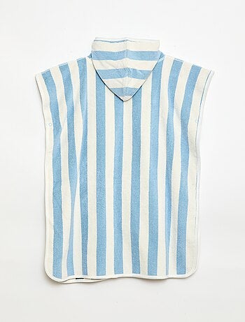 Poncho de banho de turco reversível