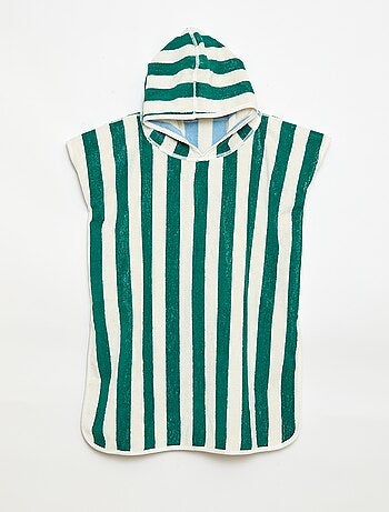 Poncho de banho de turco reversível