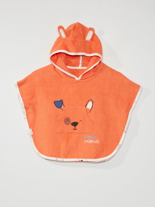 Poncho de banho em esponja com capuz - Kiabi