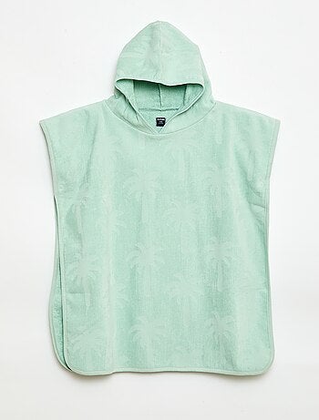 Poncho de banho liso com capuz