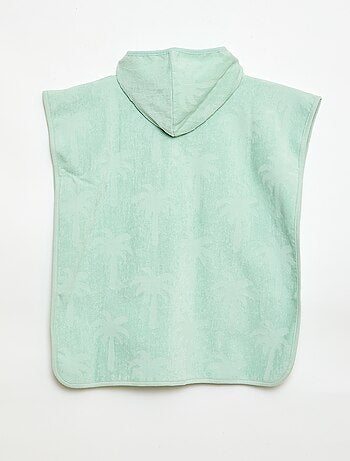 Poncho de banho liso com capuz
