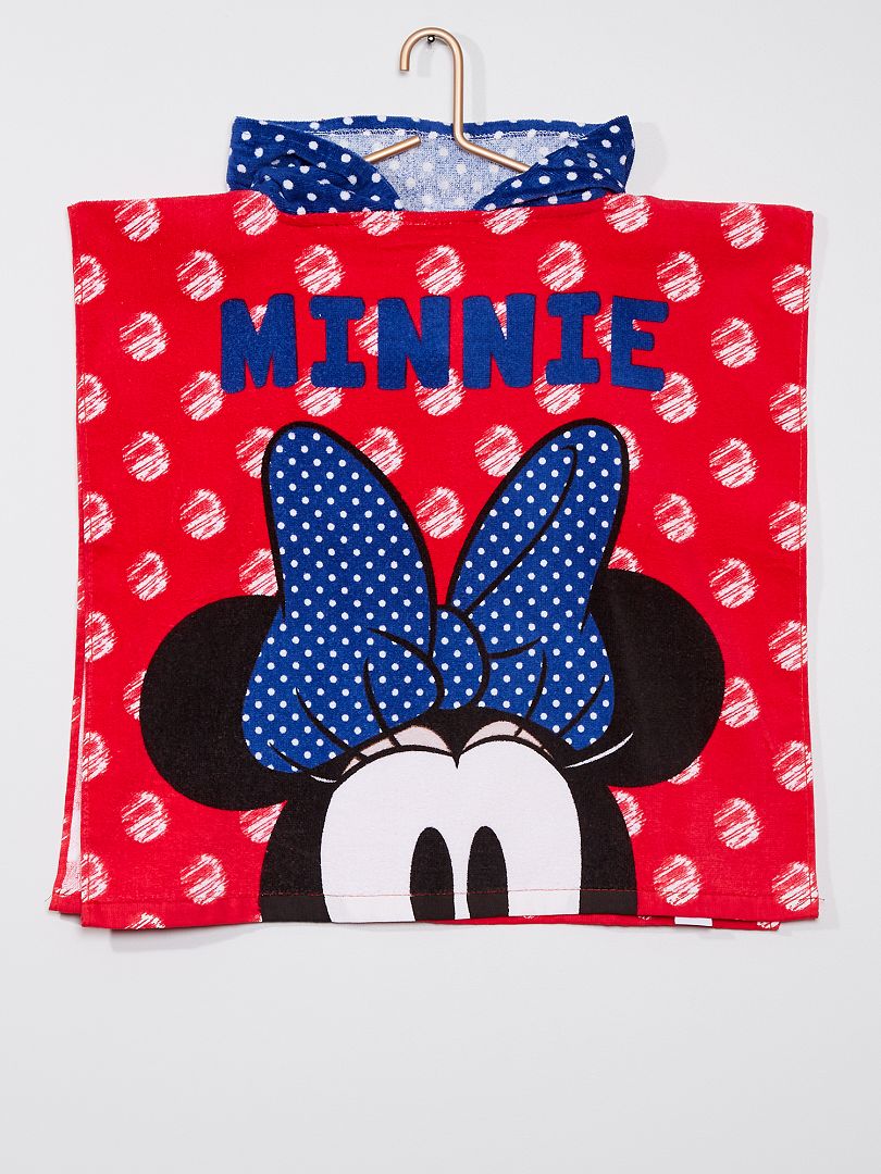 Poncho de banho 'Minnie Mouse' da 'Disney' Vermelho - Kiabi