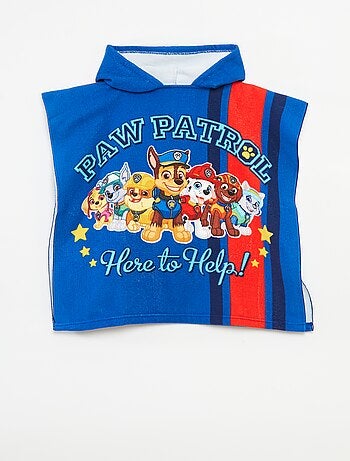Poncho de banho 'Patrulha Pata' em felpa