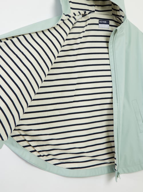 Poncho de material emborrachado com capuz - coleção fácil de vestir - Kiabi