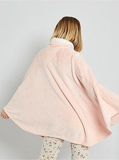 Poncho em malha peluche - Kiabi