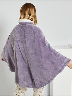 Poncho em malha peluche - Kiabi
