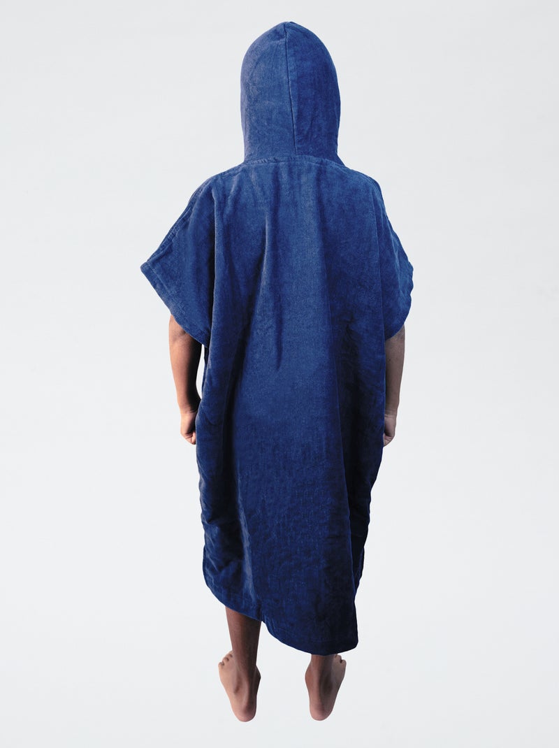 Poncho em polar 'Olympique de Marseille' Azul - Kiabi