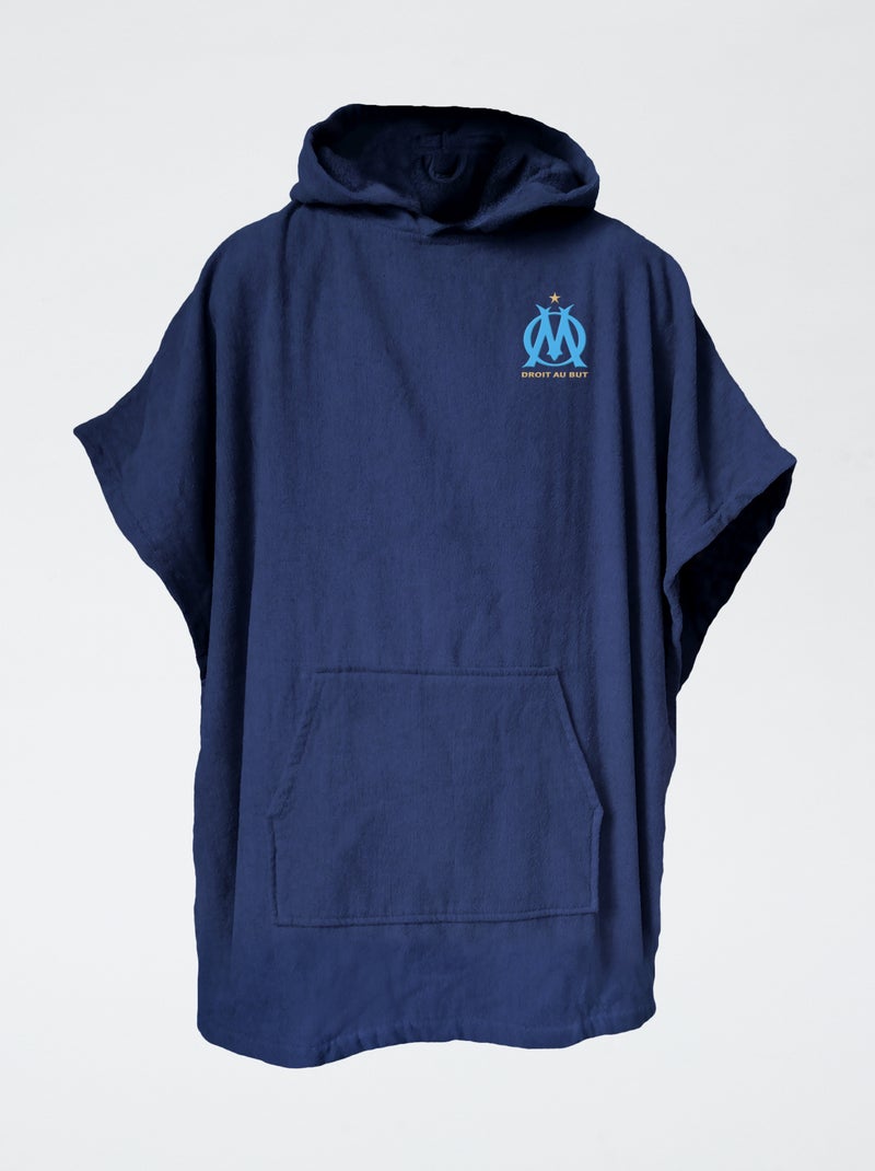 Poncho em polar 'Olympique de Marseille' Azul - Kiabi