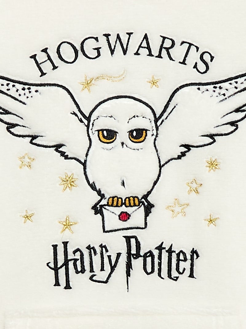 Poncho 'Harry Potter' em polar Branco - Kiabi