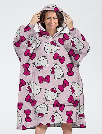 Poncho manta com capuz em polar 'Minnie'