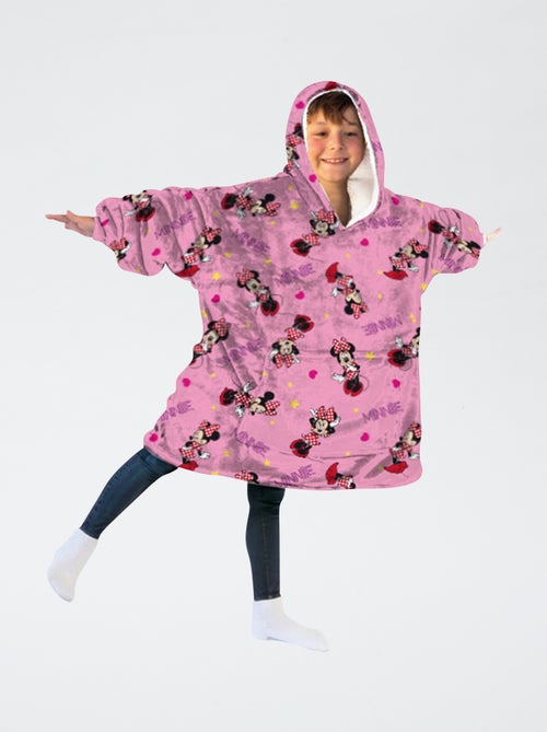 Poncho manta com capuz em polar 'Minnie' - Kiabi