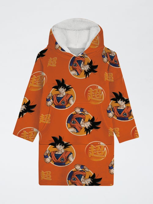 Poncho manta infantil 'Dragon Ball Z' com capuz polar - Kiabi