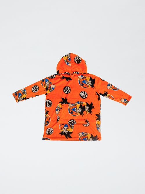 Poncho manta infantil 'Dragon Ball Z' com capuz polar - Kiabi