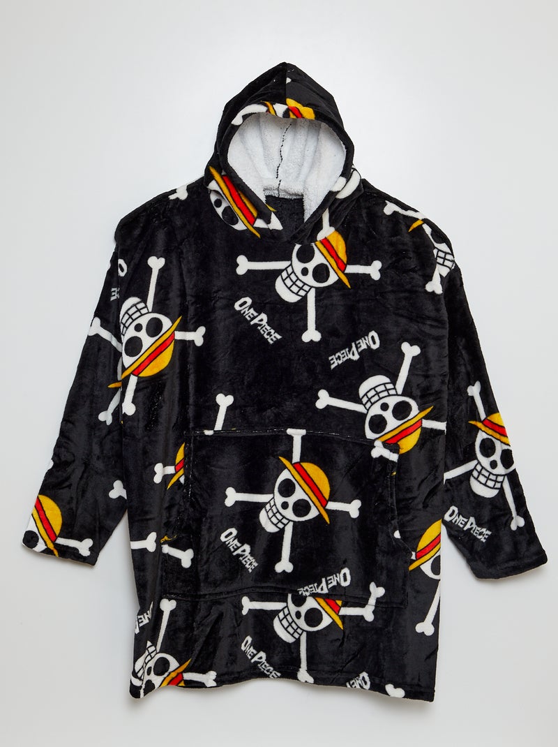 Poncho manta 'One Piece' Preto - Kiabi