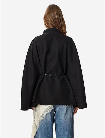 Poncho texturizado com cinto istanbul