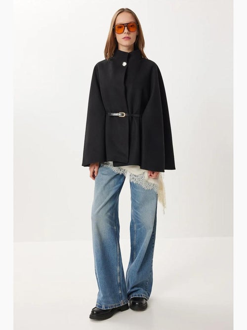 Poncho texturizado com cinto istanbul - Kiabi Poncho texturizado com cinto istanbul - Kiabi