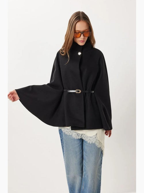 Poncho texturizado com cinto istanbul - Kiabi Poncho texturizado com cinto istanbul - Kiabi