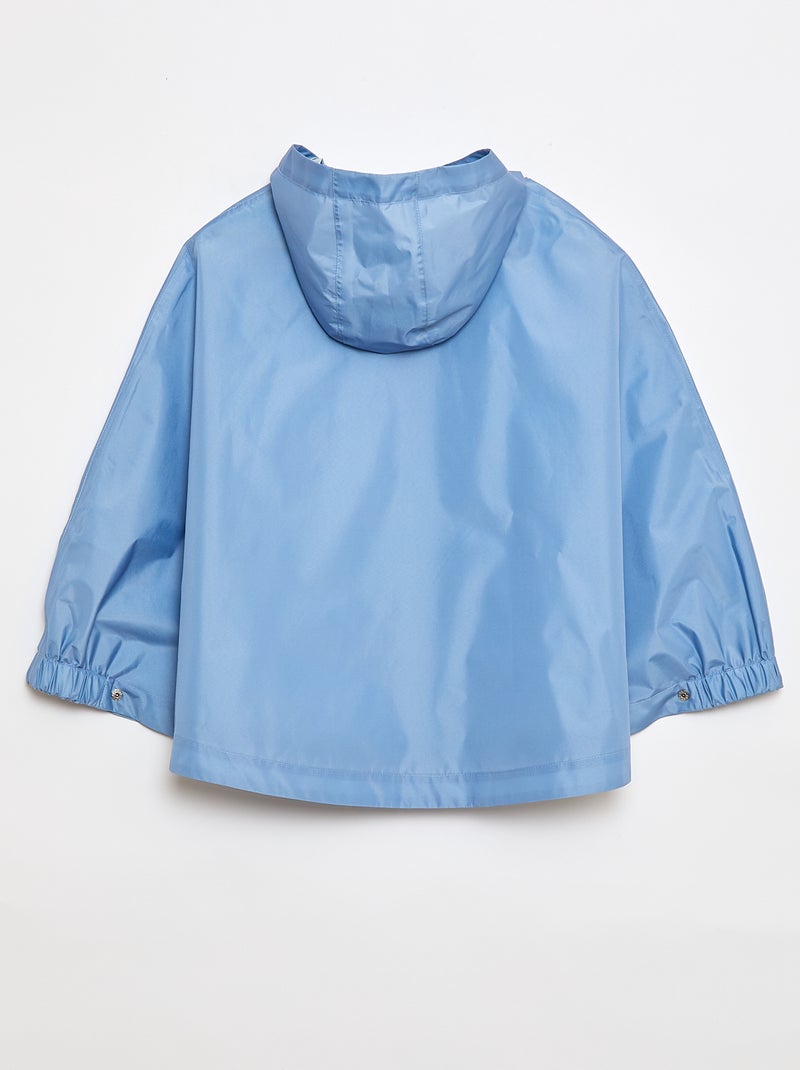 Poncho unissexo com capuz - coleção fácil de vestir Azul - Kiabi