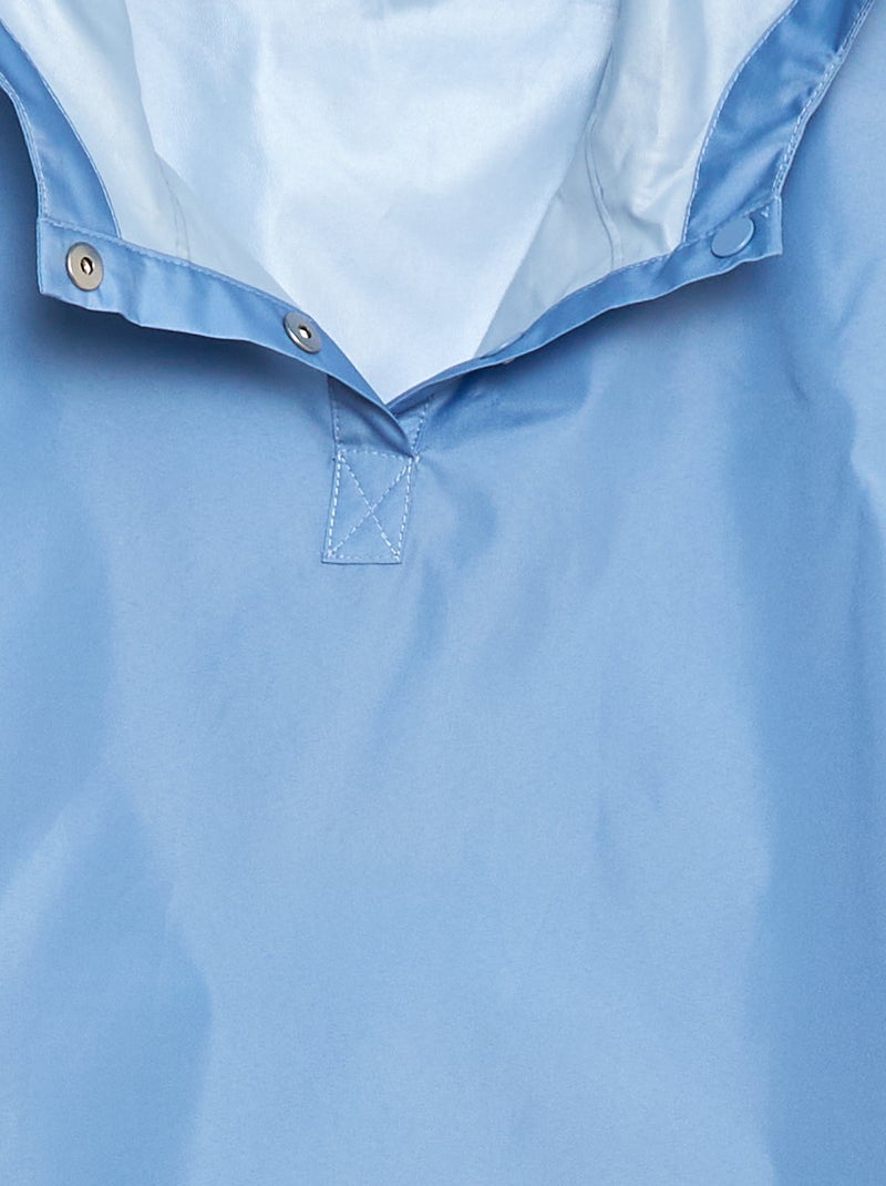 Poncho unissexo com capuz - coleção fácil de vestir Azul - Kiabi