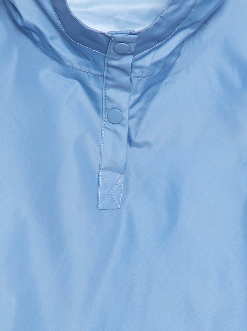 Poncho unissexo com capuz - coleção fácil de vestir Azul - Kiabi