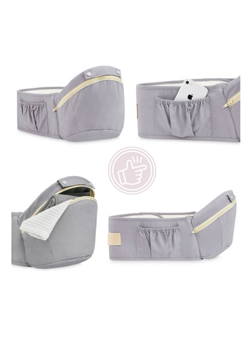 Porta-bebé ergonómico 0–36 meses com suporte de cabeça e 10 posições - Kiabi Porta-bebé ergonómico 0–36 meses com suporte de cabeça e 10 posições - Kiabi