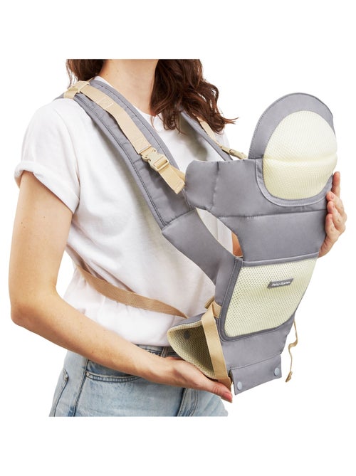 Porta-bebé ergonómico 0–36 meses com suporte de cabeça e 10 posições - Kiabi Porta-bebé ergonómico 0–36 meses com suporte de cabeça e 10 posições - Kiabi