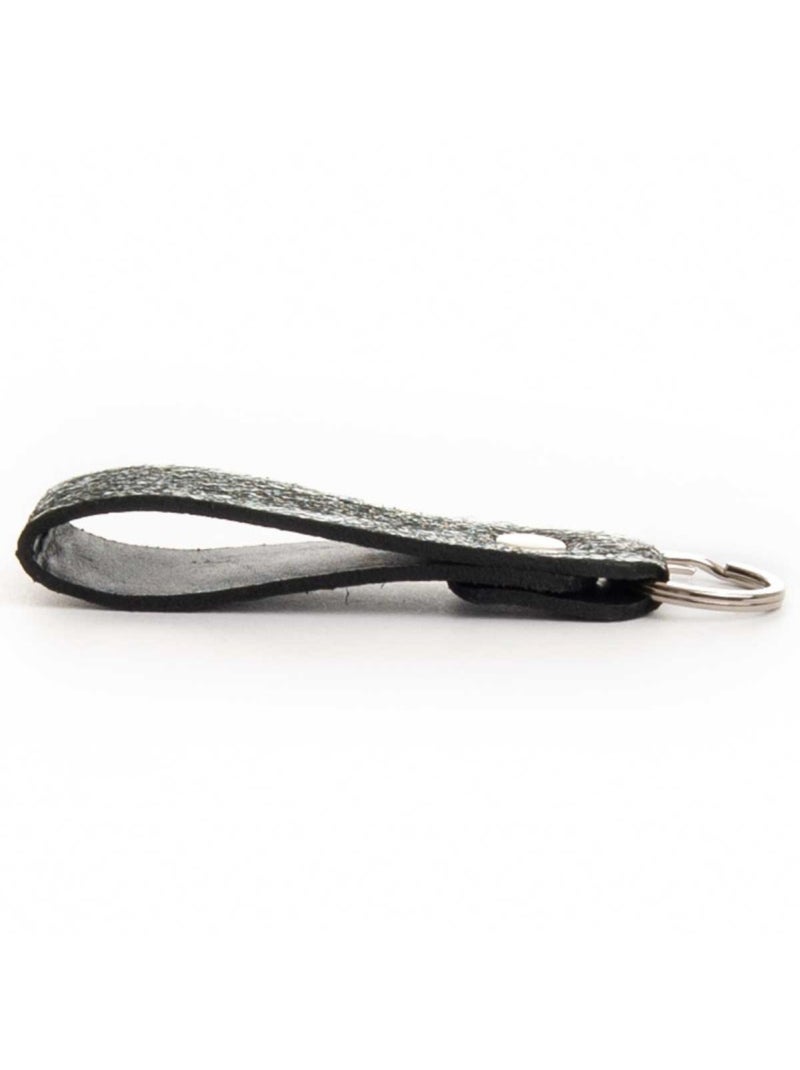 Porta-chaves Couro Natural Purapiel Preto - Kiabi