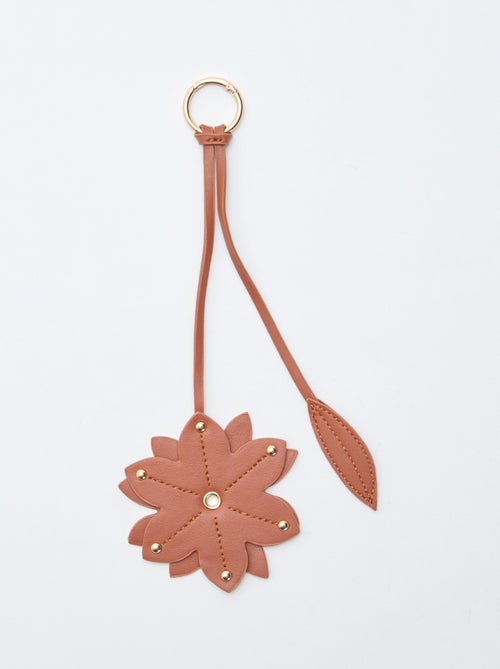 Porta-chaves flor em imitação de couro - Kiabi