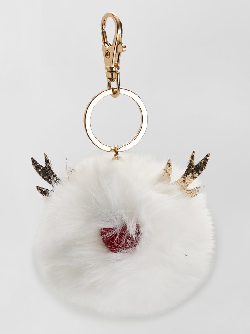 Porta-chaves pompom AMARELO - Kiabi